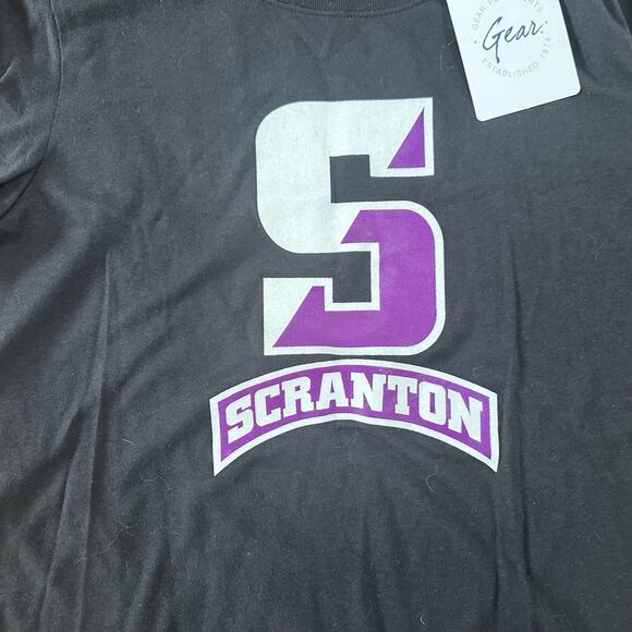 University Of Scranton Women’s Small Tshirt Purple White Logo NWT - Picture 2 of 4